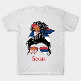 Serbia girl, Serbia Flag, Serbia gift heritage,   Serbian girlfriend, T-Shirt